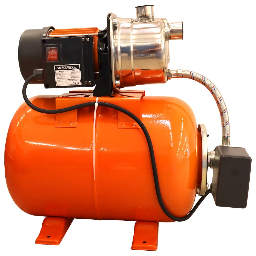 Изображение товара Насосная станция MegArsenal MA-50/35 Н24 для домашнего и промышленного водоснабжения