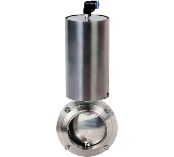 Изображение товара Затвор дисковый DN.ru 304-304-EPDM-2W-W-H Ду100 Ру10 пищ.нержавеющая сталь 304,пн.привод D050-73076