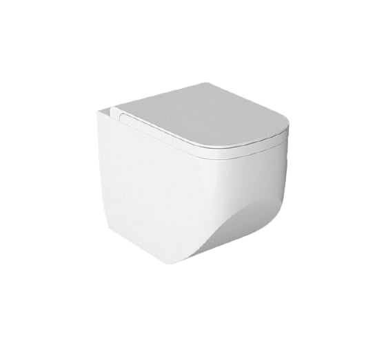 Изображение товара Напольный безободковый унитаз HATRIA NEXT RIMLESS белый, система крепления в комплекте Y3AY01