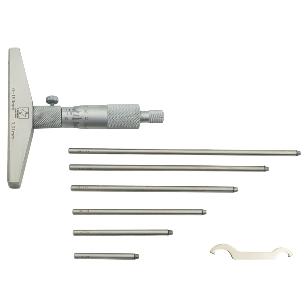 Изображение товара Глубиномер микрометрический ТОЧИНТЕХ ГМ-150-0.01 профессиональный