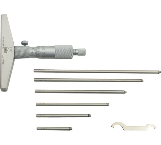 Изображение товара Глубиномер микрометрический ТОЧИНТЕХ ГМ-150-0.01 ГОСРЕЕСТР 90410-23 гм00003