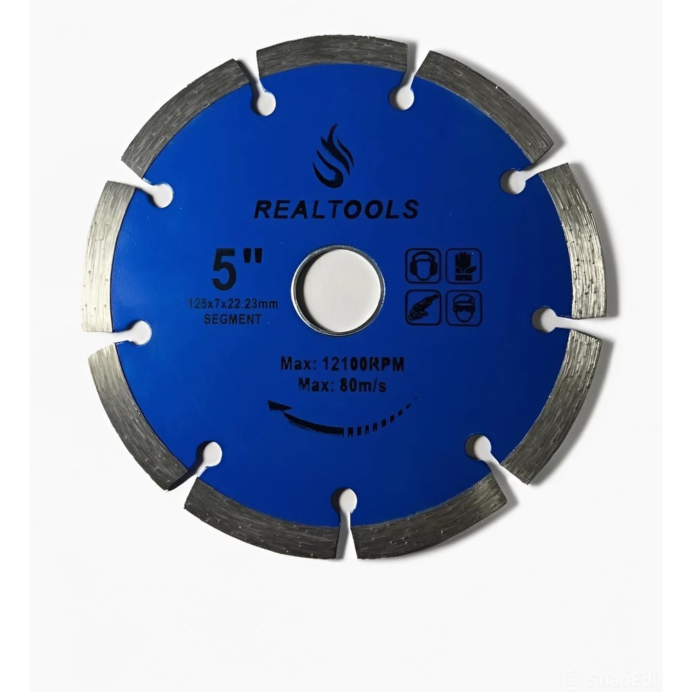 Изображение товара Диск алмазный сегментный 125x22.2 мм REALTOOLS RTL-SSB-125