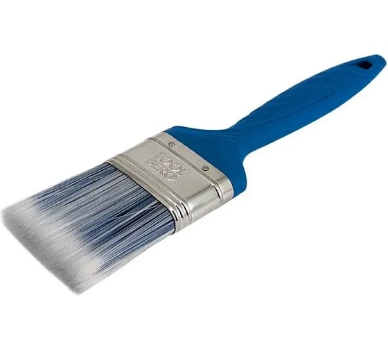 Изображение товара Кисть плоская TOOLBERG 0112422 Лазурит-Эксперт, искусственная щетина, пластиковая рукоятка, 38мм ЛА-00003876