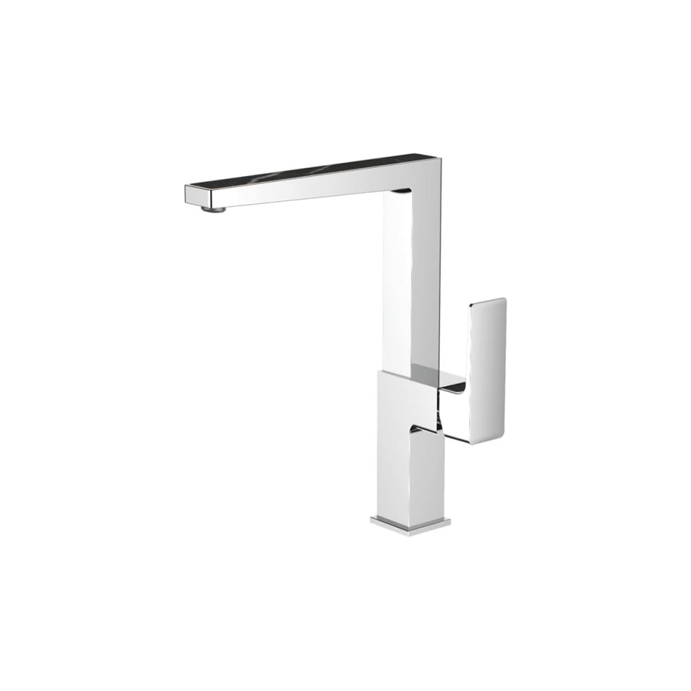 Изображение товара Смеситель для кухни Ledeme L4073 однорычажный квадратный черный хром