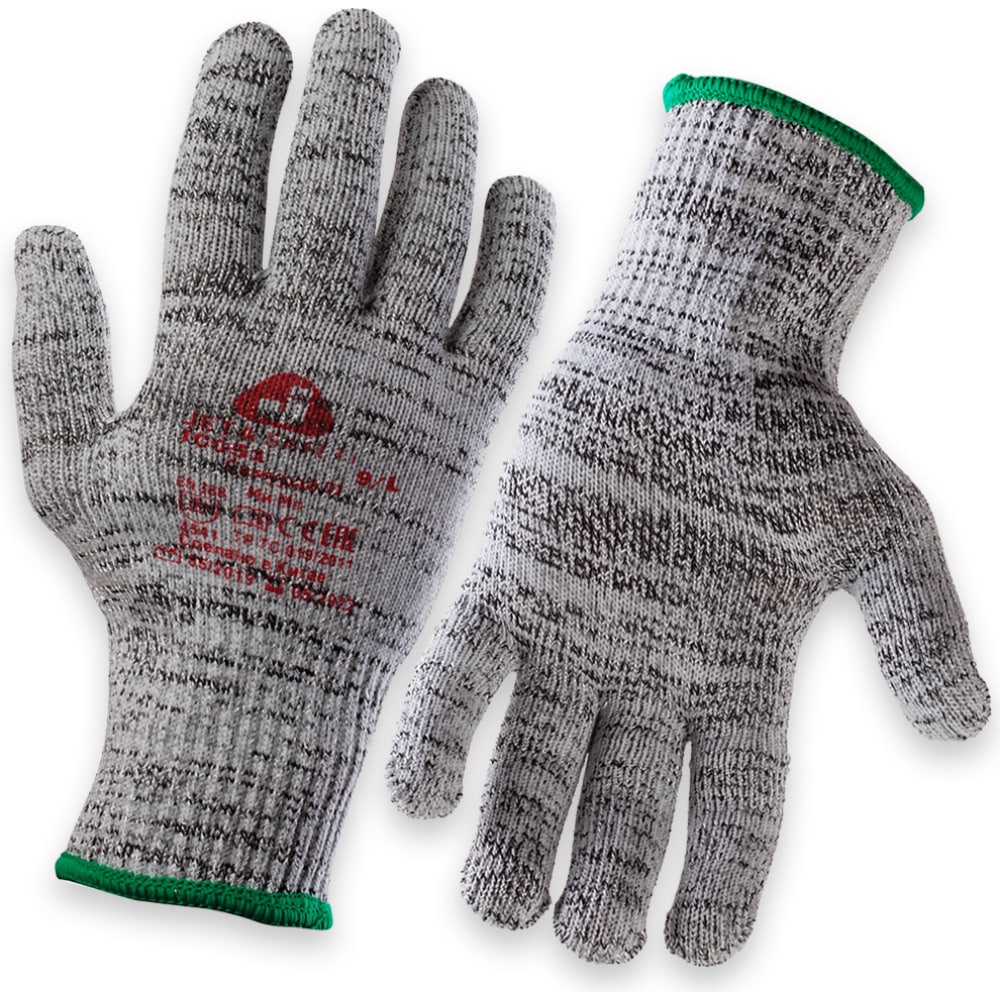 Перчатки для защиты от порезов Jeta Safety перчатки для стекольщика х б латексный облив серая основа торро