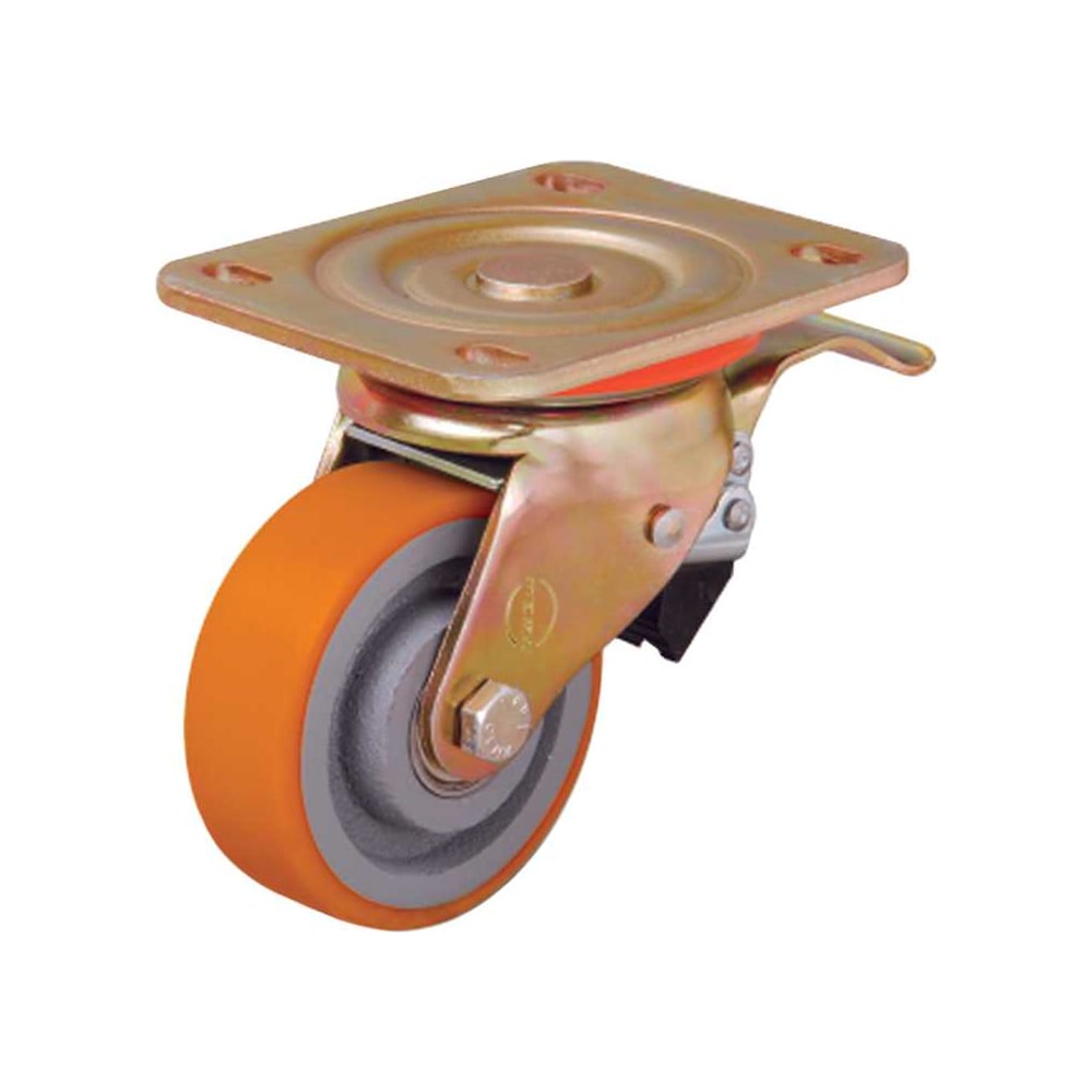 Изображение товара Колесо с поворотной платформой и тормозом EMES ED01VBP55X25F для промышленного применения