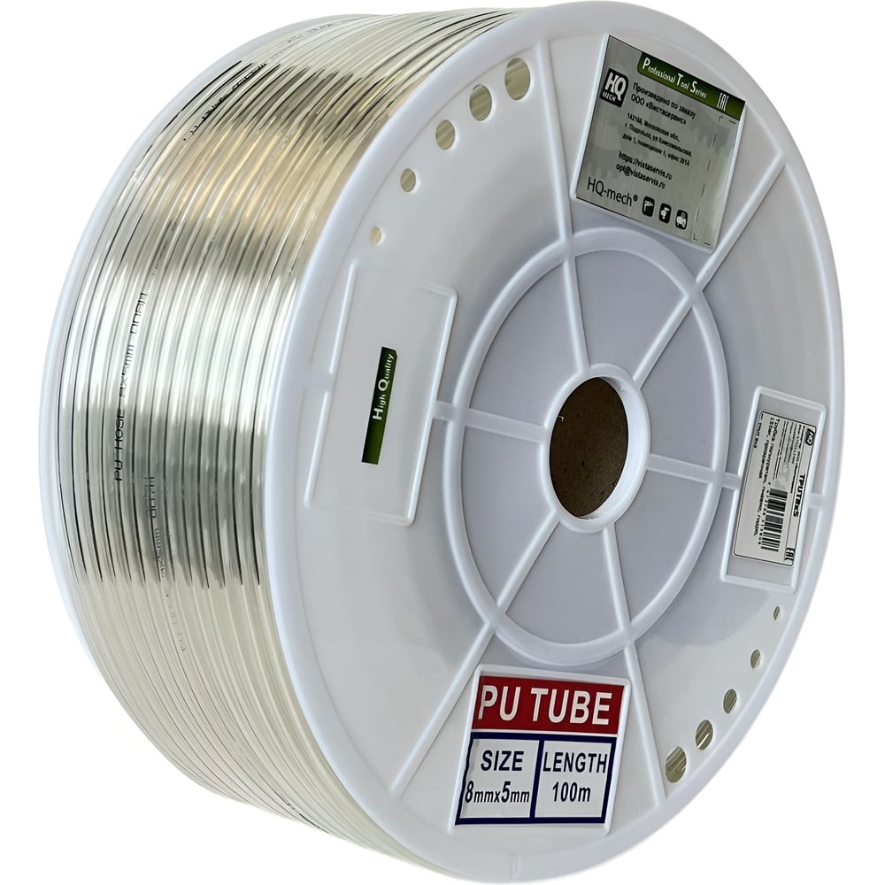 Изображение товара Полиуретановая трубка HQ-mech TPUT 8x5 прозрачная 15 бар 100 м