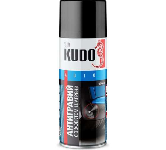 Изображение товара Антигравий KUDO черный, с эффектом шагрени KU-5225