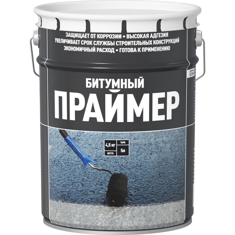 Изображение товара Битумный праймер СТАРТ 5л - универсальный грунтовочный материал для различных поверхностей