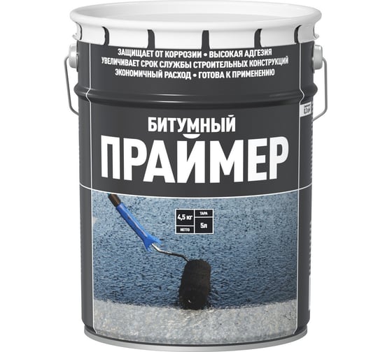 Изображение товара Праймер битумный СТАРТ 5л/4,5кг 4607952907676