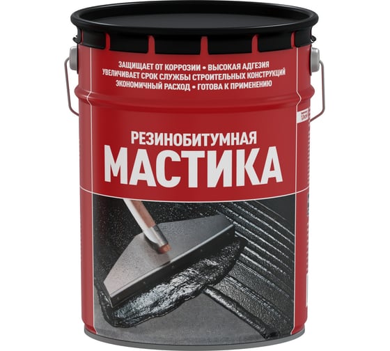 Изображение товара Мастика резинобитумная СТАРТ 5л/4,5кг 4607952908789