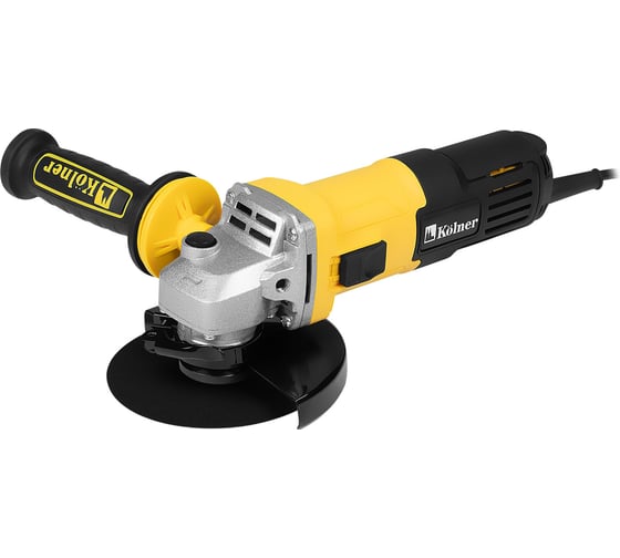 Изображение товара Машина углошлифовальная Kolner (УШМ) 125мм, 750Вт,  KAG 125-750, 11000 об/мин, 22,2мм, М14, защита мотора, бесключевой кожух (бок.рукоятка, ключ) 8030700606