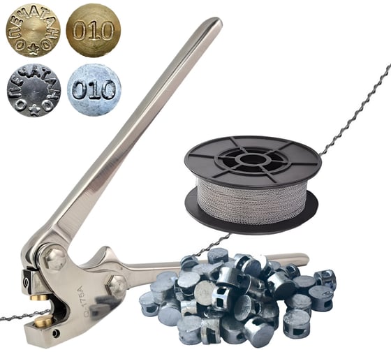 Изображение товара Набор для опломбирования ТПК Технологии Контроля пломбиратор УСИЛЕННЫЙ, пломбы, проволока 24335