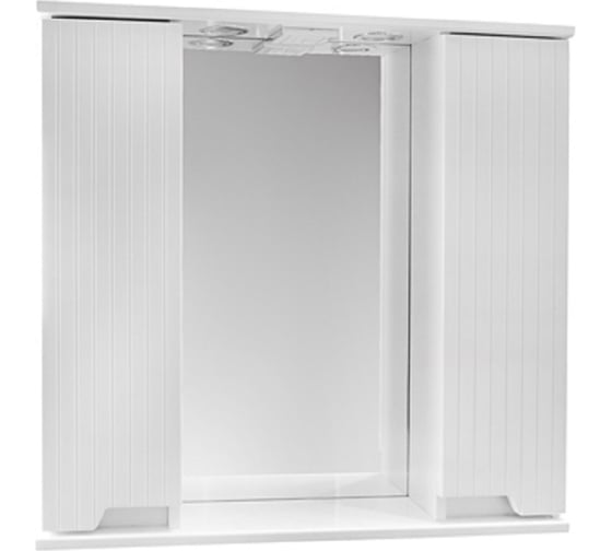 Изображение товара Зеркало-шкаф SANTRADE НР 80 см АСТИ (белое) с подсветкой двойное ( усиленная упаковка ) 0779