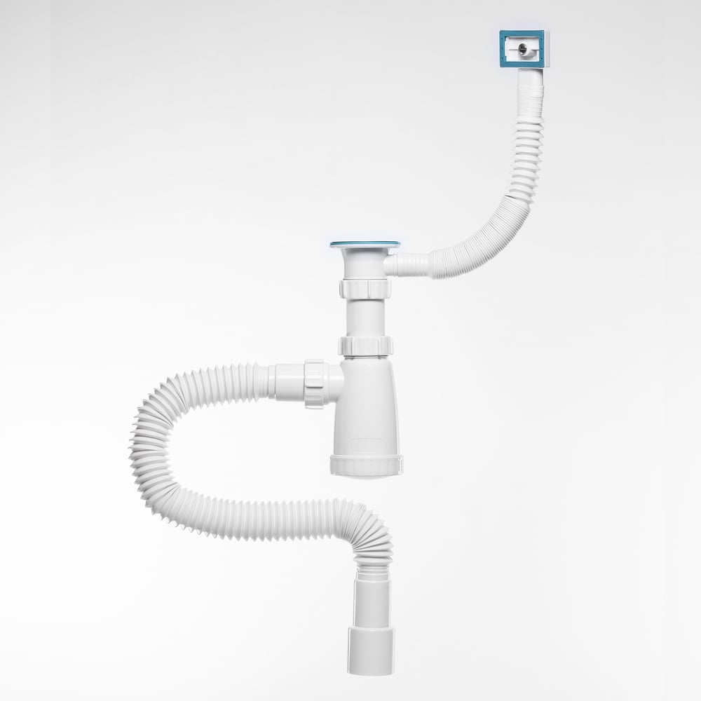 Изображение товара Сифон для кухонной мойки Инкопласт И 1 1/2х40 регулируемый белый