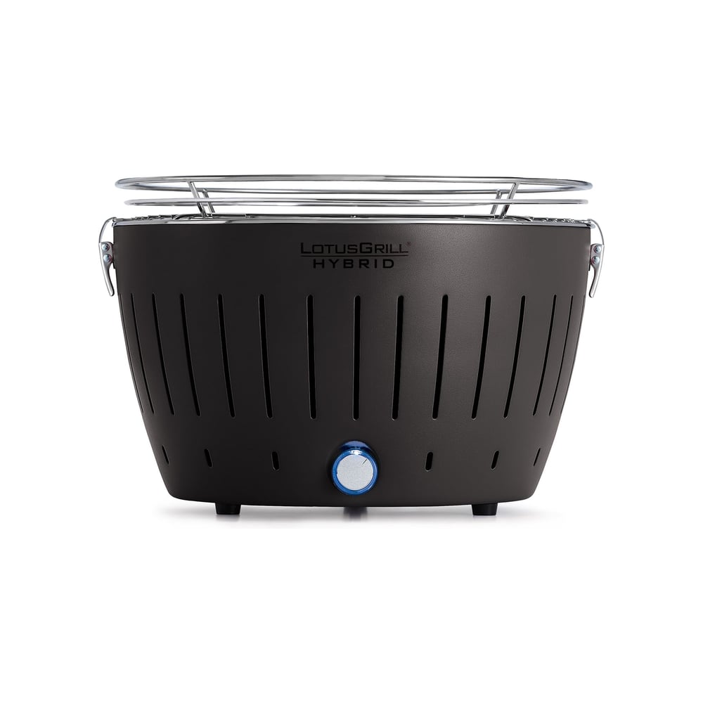 Изображение товара Бездымный гибридный газ и угольный гриль Lotus Grill Classic 35 см серый антрацит