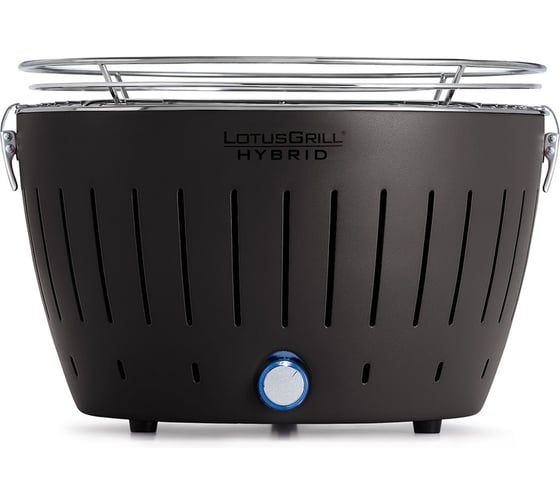 Изображение товара Бездымный гриль барбекю угольный газовый Lotus Grill Classic Hybrid 35 см серый антрацит 4607965180165