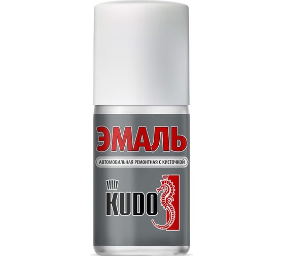 Изображение товара Автомобильная ремонтная эмаль с кисточкой KUDO Снежная королева 690 металлик KU-70690-BB