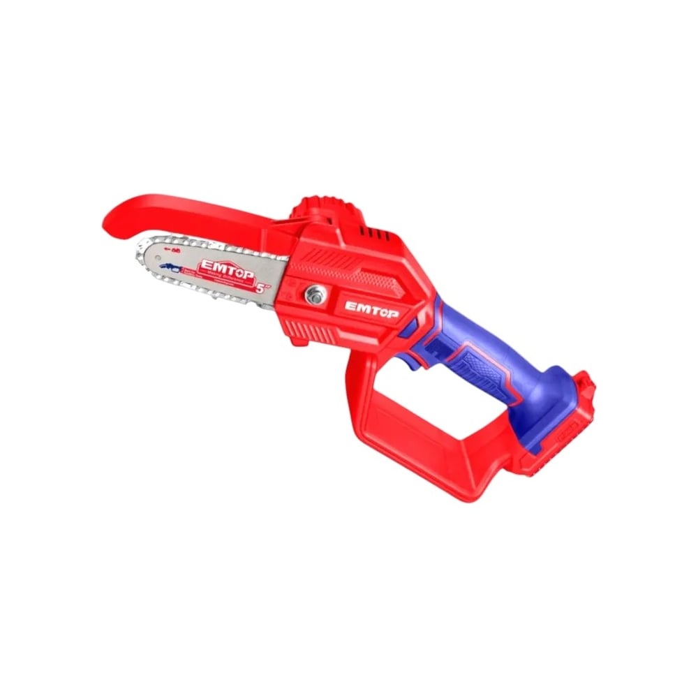 Изображение товара Аккумуляторная пила садовая emtop ELGA20581 13 см / 44 звена / Li-ion