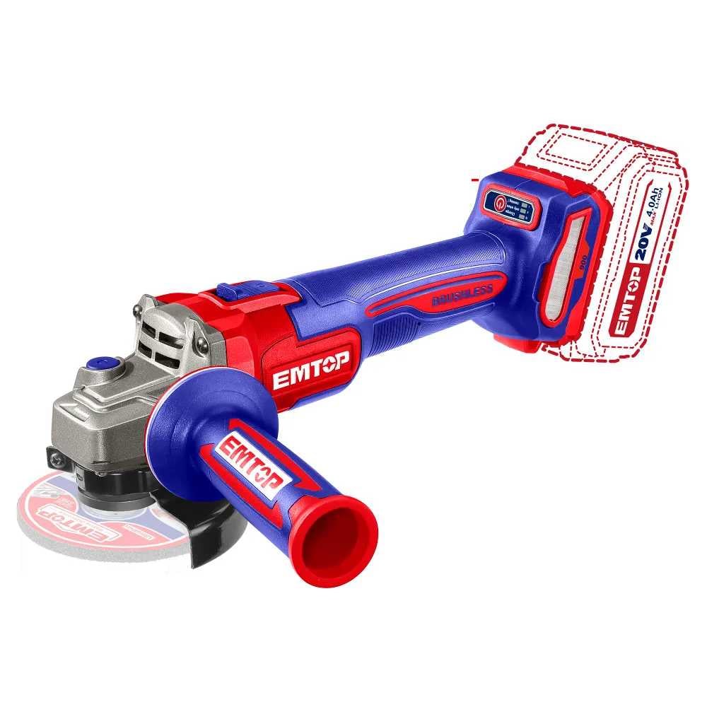Изображение товара Аккумуляторная шлифовальная машина emtop ELAG261521 профессиональная