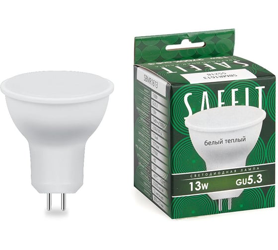 Изображение товара Светодиодная лампа SAFFIT SBMR1613 MR16 GU5.3 13W 2700K 55218