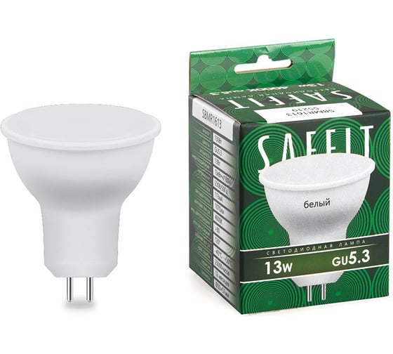 Изображение товара Светодиодная лампа SAFFIT SBMR1613 MR16 GU5.3 13W 4000K 55219