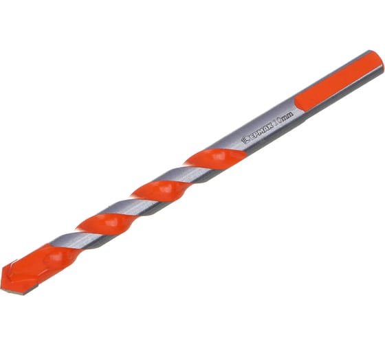 Изображение товара Сверло универсальное ЕРМАК 10мм, 3-хгранный хвостовик, резец bk6, стержень 40Cr 604-090