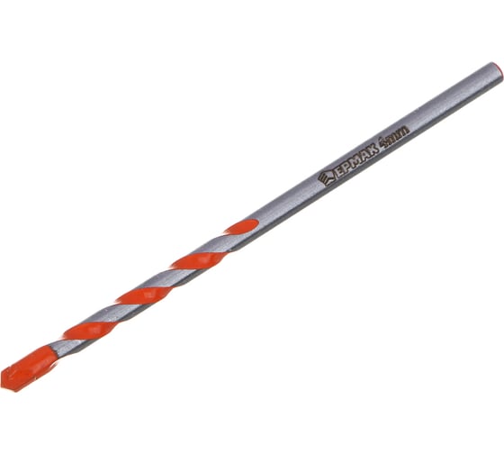 Изображение товара Сверло универсальное ЕРМАК 4мм, 3-хгранный хвостовик, резец bk6, стержень 40Cr 604-086