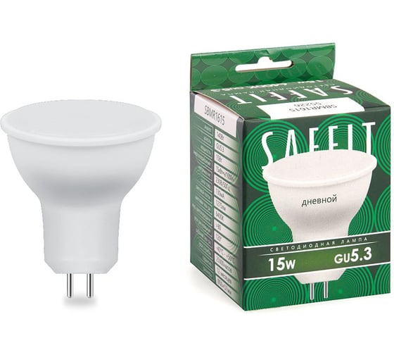 Изображение товара Светодиодная лампа SAFFIT SBMR1615 MR16 GU5.3 15W 6400K 55226
