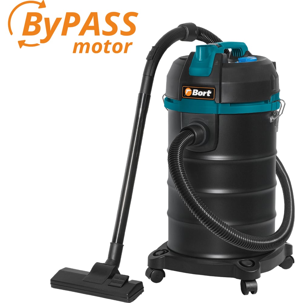 Изображение товара Пылесос для сухой и влажной уборки BORT BSS-1530 BLACK 1500 Вт большой объем