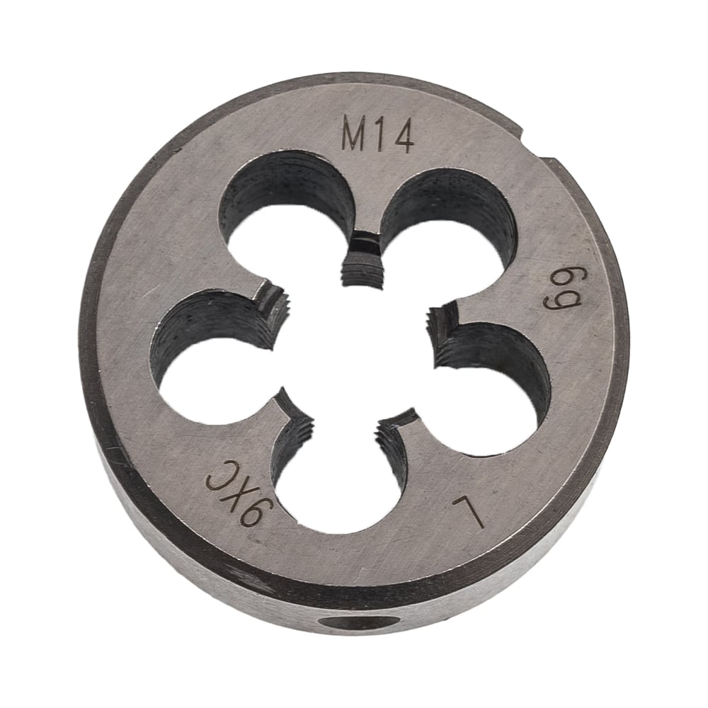Изображение товара Плашка для резьбы М14x2.0 мм сталь 9ХС левая инструменты для резьбовых соединений