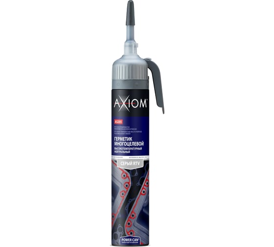 Изображение товара Герметик многоцелевой высокотемпературный серый с автоподачей AXIOM AS205