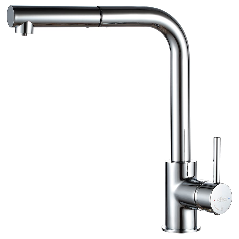 Изображение товара Одноручный кухонный смеситель ROSSINKA с вытяжным изливом для кухни