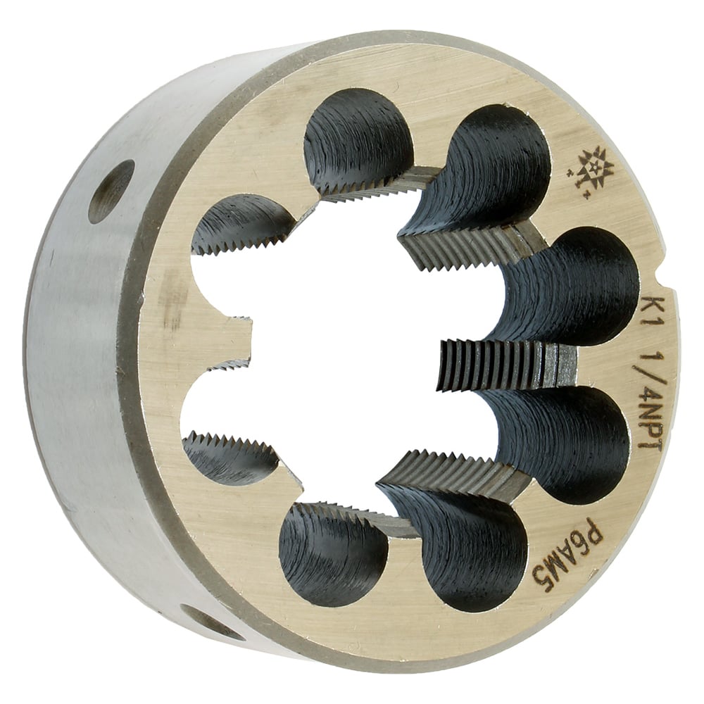 Изображение товара Плашка коническая дюймовая TLX К 1 1/4NPT, 11 ниток/1/2 дюйм, dнар.75мм, Р6АМ5 76277