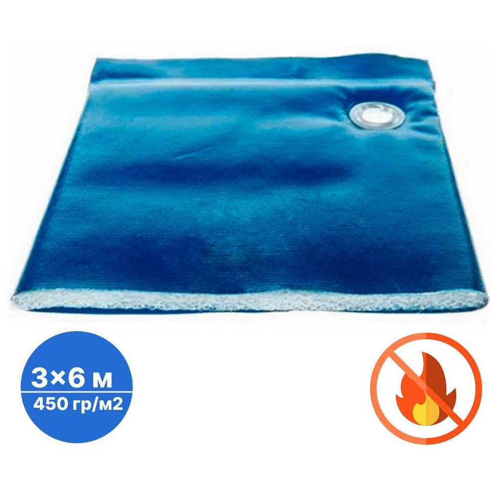 Изображение товара Тент ПВХ негорючий с утеплителем Sebmet 3x6 м водонепроницаемый