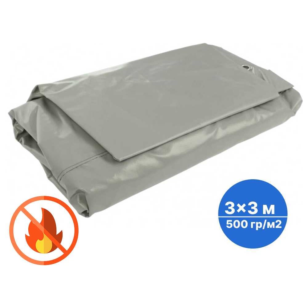 Изображение товара Негорючий ПВХ тент 3x3 м Sebmet водонепроницаемый универсальный