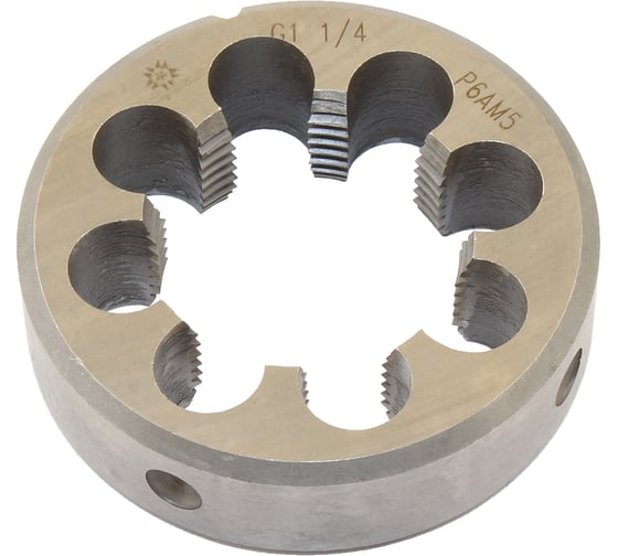 Изображение товара Плашка трубная цилиндрическая TLX G 1 1/4, 11 ниток/дюйм, dнар.75мм, Р6АМ5 76284