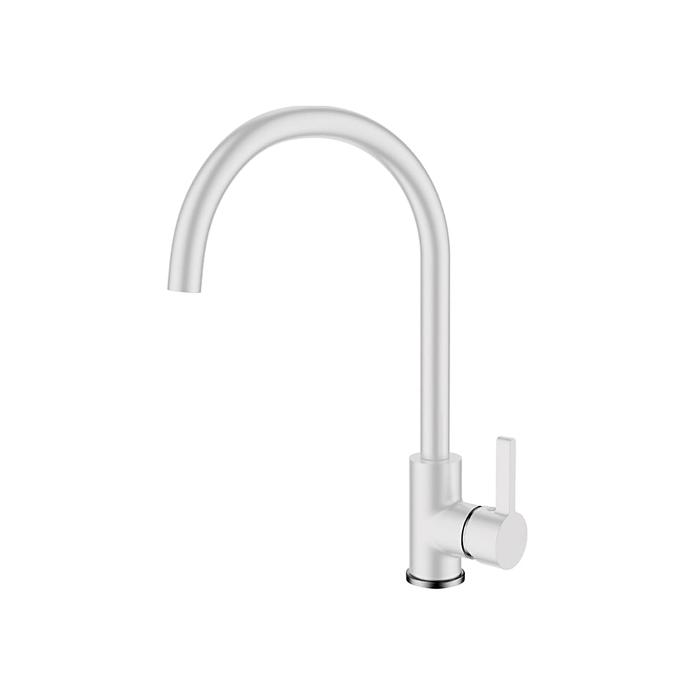 Изображение товара Смеситель для кухни Ledeme L4299W однорычажный белый современный