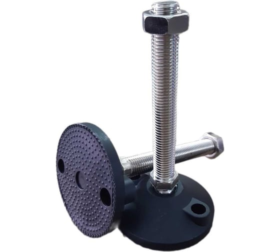 Изображение товара Шарнирная регулируемая опора UnitMC 100хМ20х150 (основание PA66, винт сталь) 400201 100xM20x150