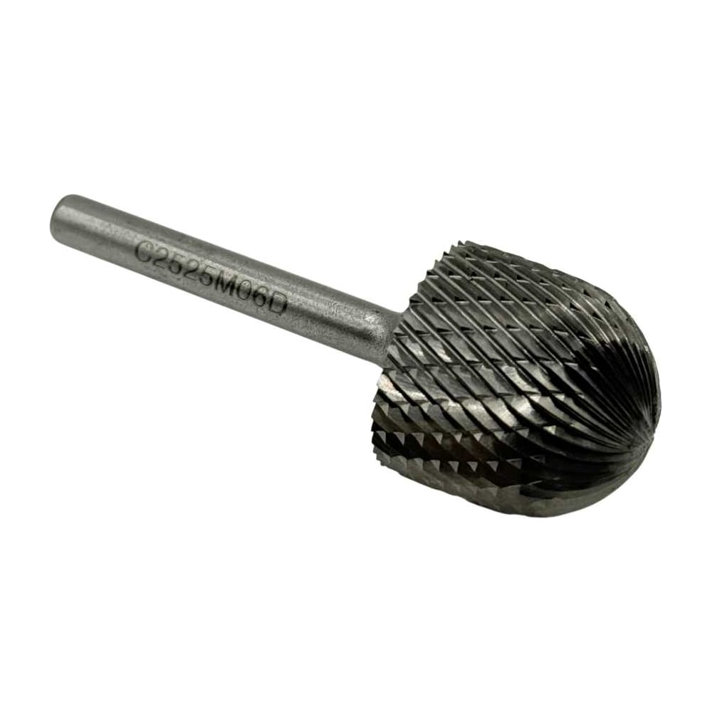 Изображение товара Бор-фреза твердосплавная TORNERI C252506 25 мм хвостовик 6 мм сфероцилиндрическая