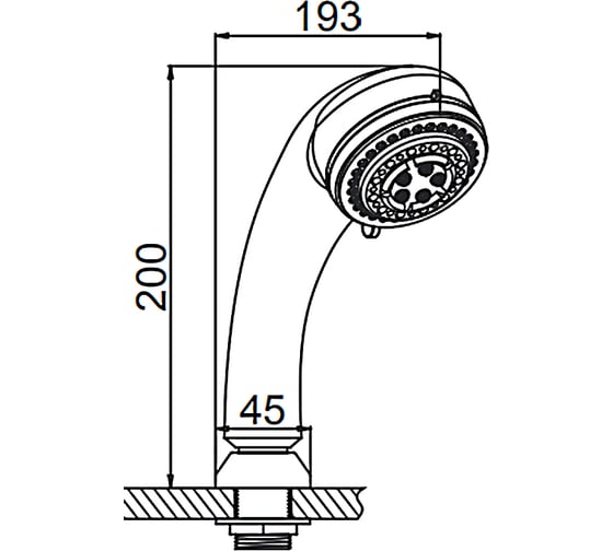 Изображение товара Душевая лейка Ledeme L21
