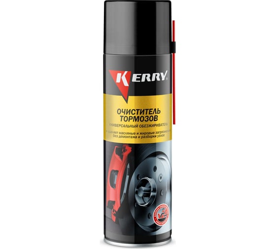 Изображение товара Универсальный очиститель деталей тормозов и сцепления KERRY обезжириватель 650 мл KR-965-1
