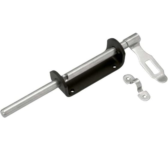 Изображение товара Засов воротный DOMART (110) 250 мм (с накладкой) черный 4660046007683