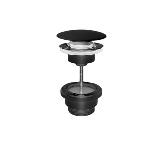 Изображение товара Выпуск clic-clack HATRIA свободный ток, черный матовый, керамика, 71 мм A0Y7A802