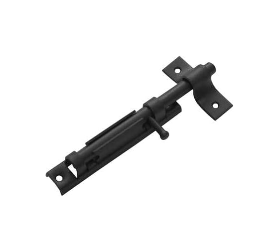 Изображение товара Задвижка накладная DOMART с точеной ручкой черный 4607111620163