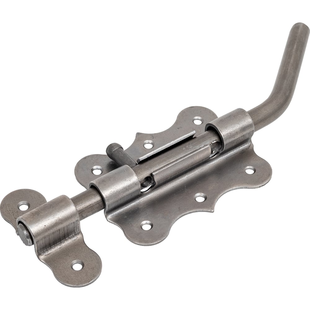 Изображение товара Засов гаражный DOMART ЗГФ-100 фигурный сдвиг ригеля сталь накладной