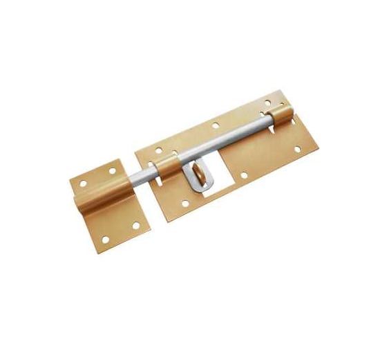 Изображение товара Засов гаражный DOMART с проушиной 300 мм золото 4620007786507