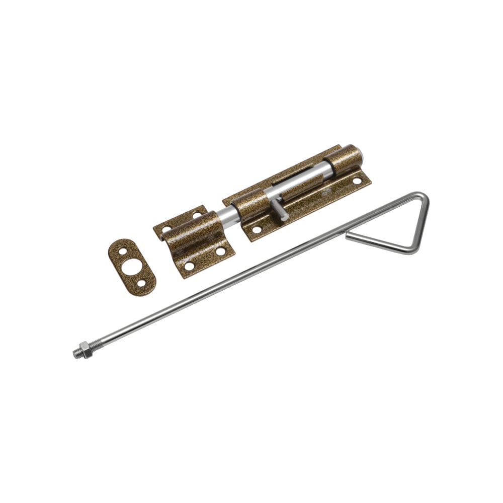 Изображение товара DOMART ЗГ-500 засов гаражный с тягой, бронза антик