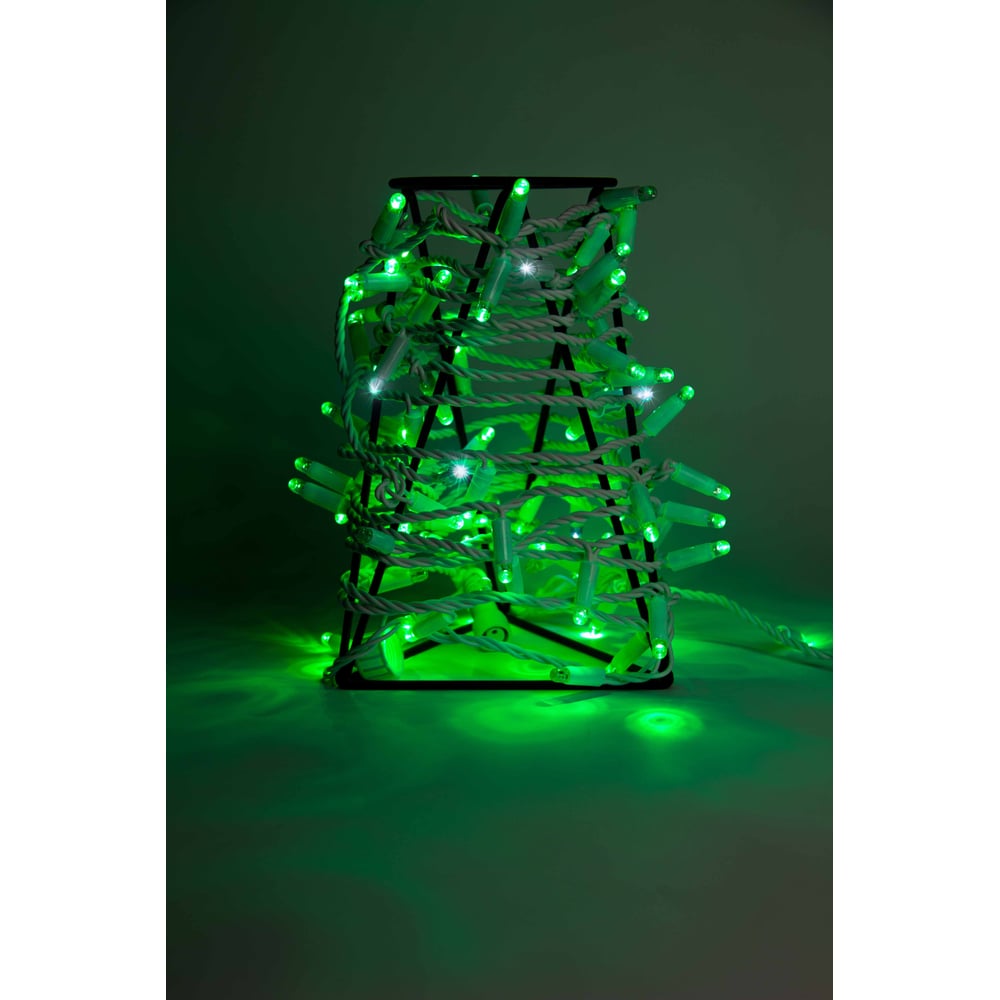 Изображение товара Гирлянда нить TEAMPROF 10 м 24В зеленый мерцание IP65 для улицы