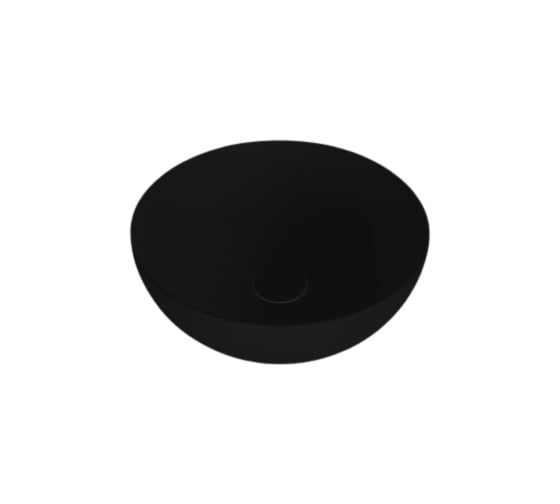 Изображение товара Накладная раковина HATRIA H.HOUR 05.00 S без отверстий для смесителя, черный матовый A0Y5A502
